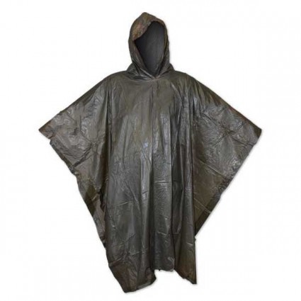 Poncho verde leggero