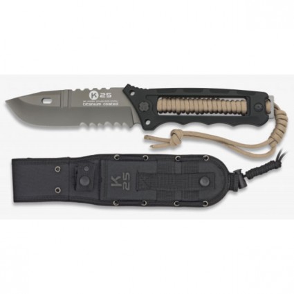 Coltello a lama fissa K25 Coyote Paracord - 32164