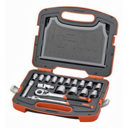 Set chiavi a bussola Tactix 1/2" - 18 pcs